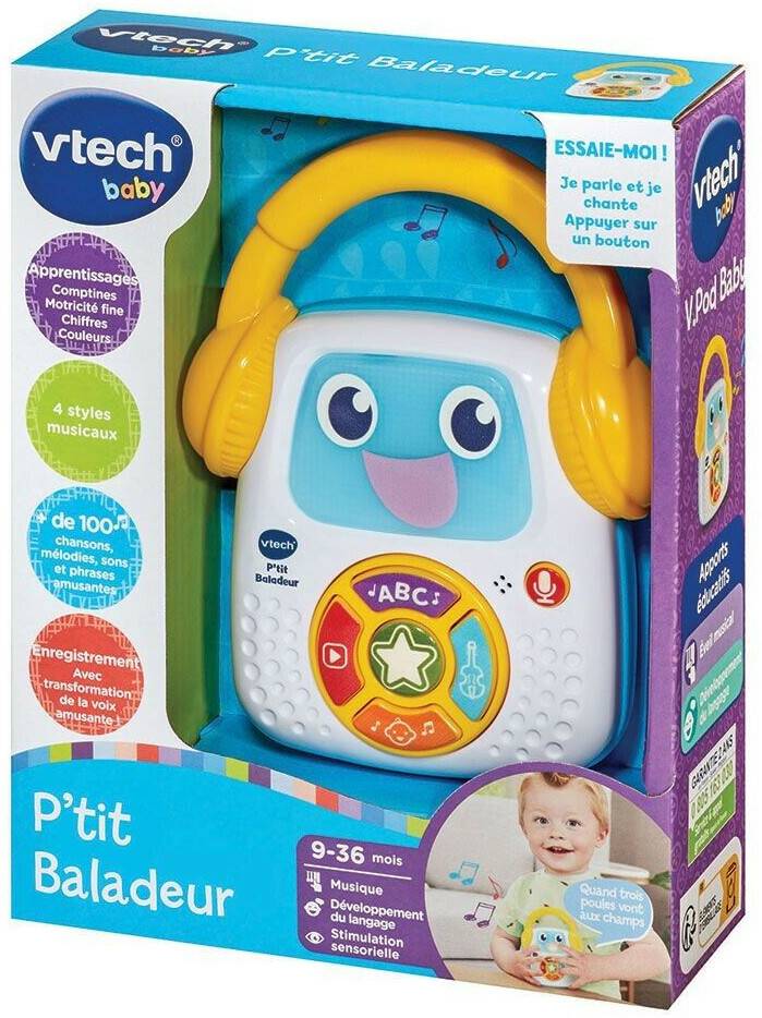 Jeux vidéo &éveil Vtech P’tit Baladeur