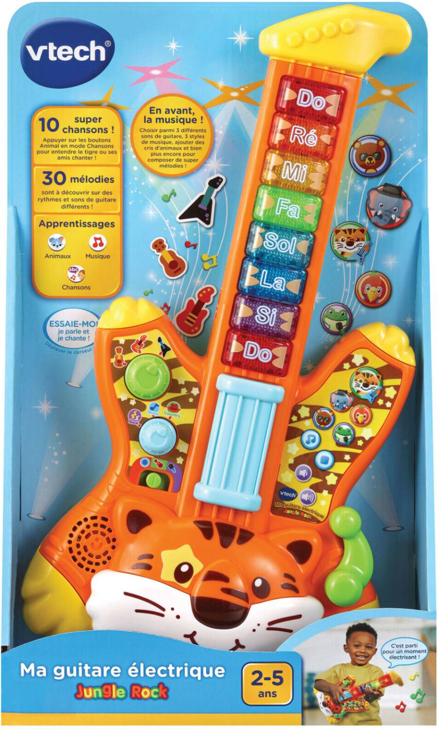 Vtech Jungle Rock - Guitare électrique Tigre Jeux vidéo &éveil