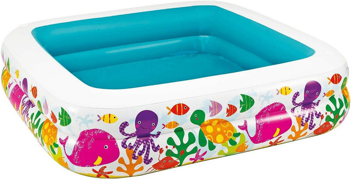 Intex Piscine Deluxe avec parasol 157 x 157 x 122 cm (57470NP) Pataugeoires